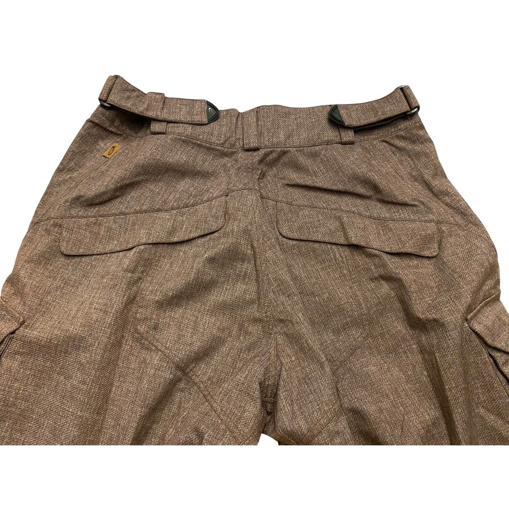 Obermeyer Revert Snowboard Pants Mens M Brown Melange Cargo Ski Insulated Vent - Picture 12 of 13